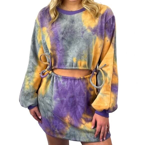 NEW Hyfve hyfve hyfve sweater‎ dress. Size L large.  Open tie front. - Picture 1 of 9